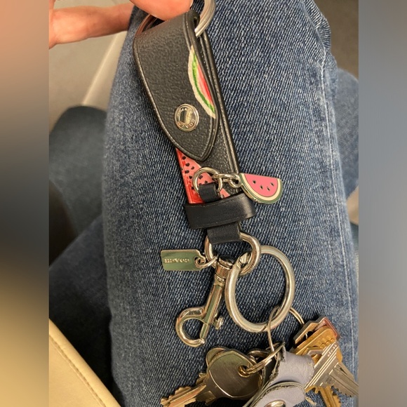 Coach Watermelon Trigger Snap Bag Charm Keychain 🍉 - Picture 5 of 6